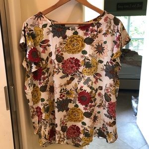 Loft Floral Print Blouse